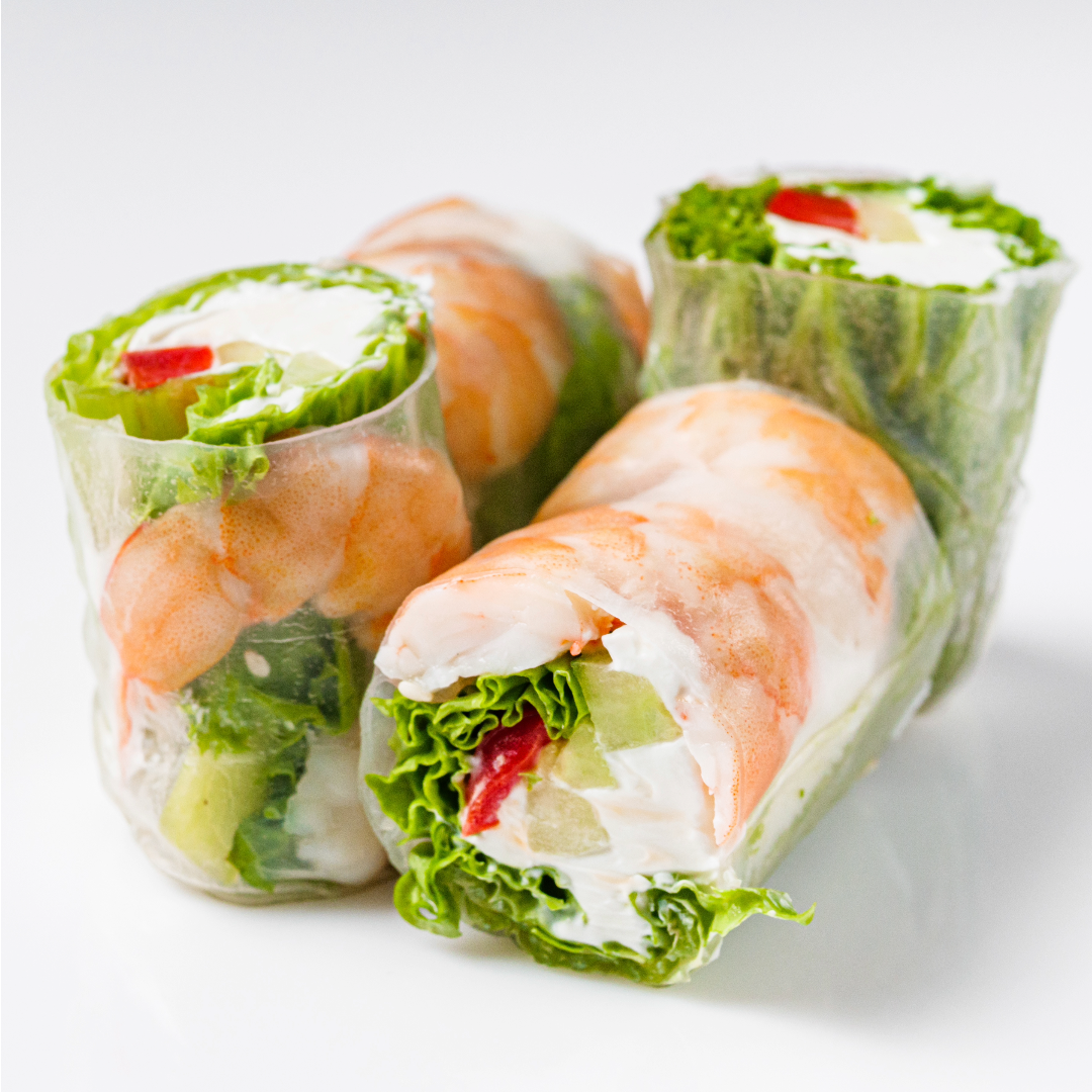 えびとチキンの生春巻き(4本)